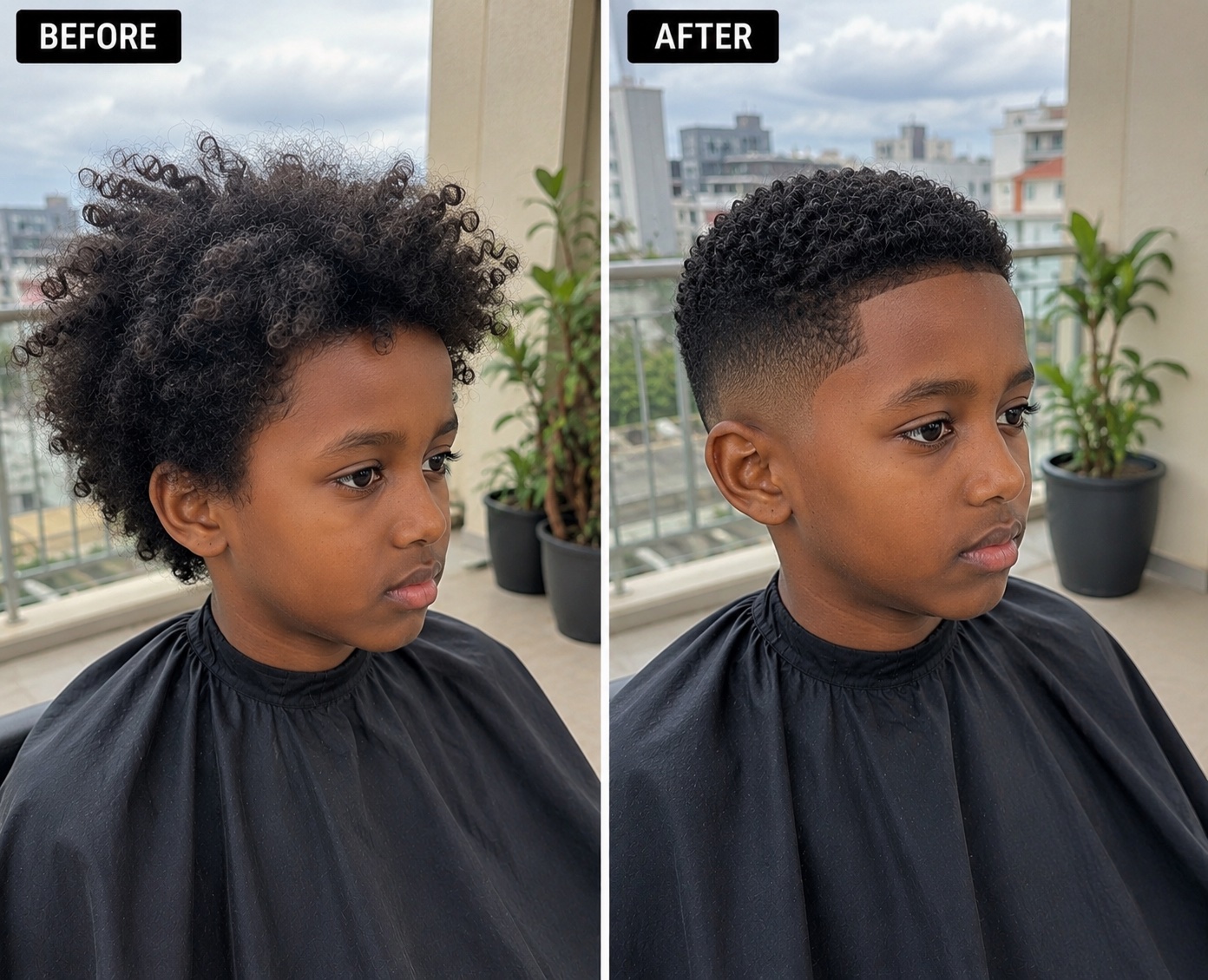 FERAT BARBER before and after haircut result 5
