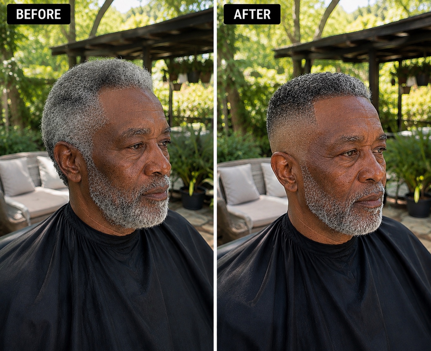 FERAT BARBER before and after haircut result 6